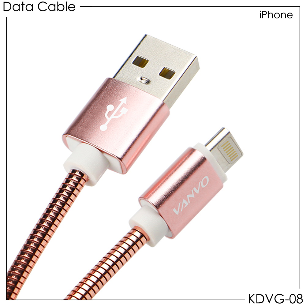 Kabel Data Metal Vanvo KDVG-08 iPhone