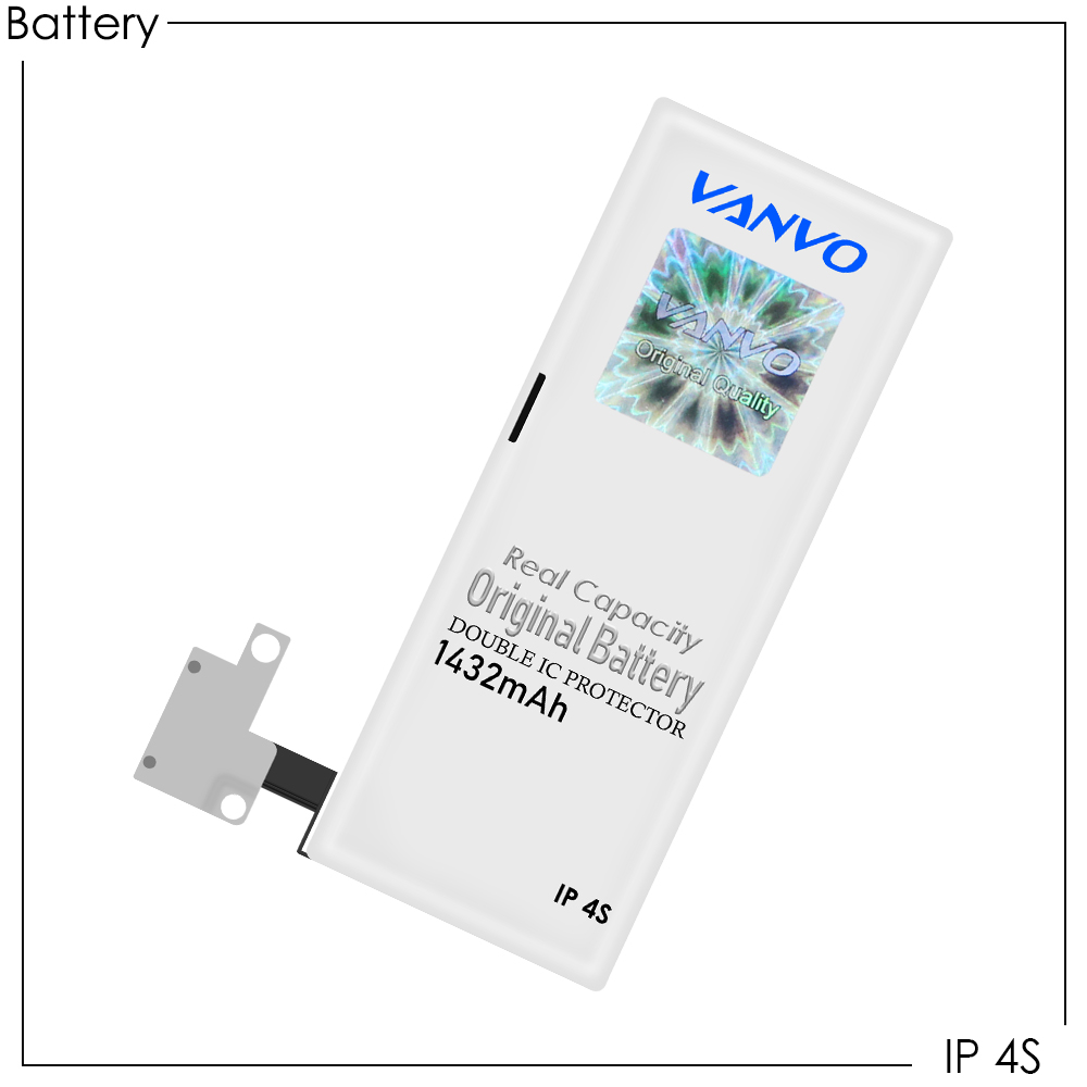 Battery Vanvo IP 4S (iPhone 4S) 1432mAh