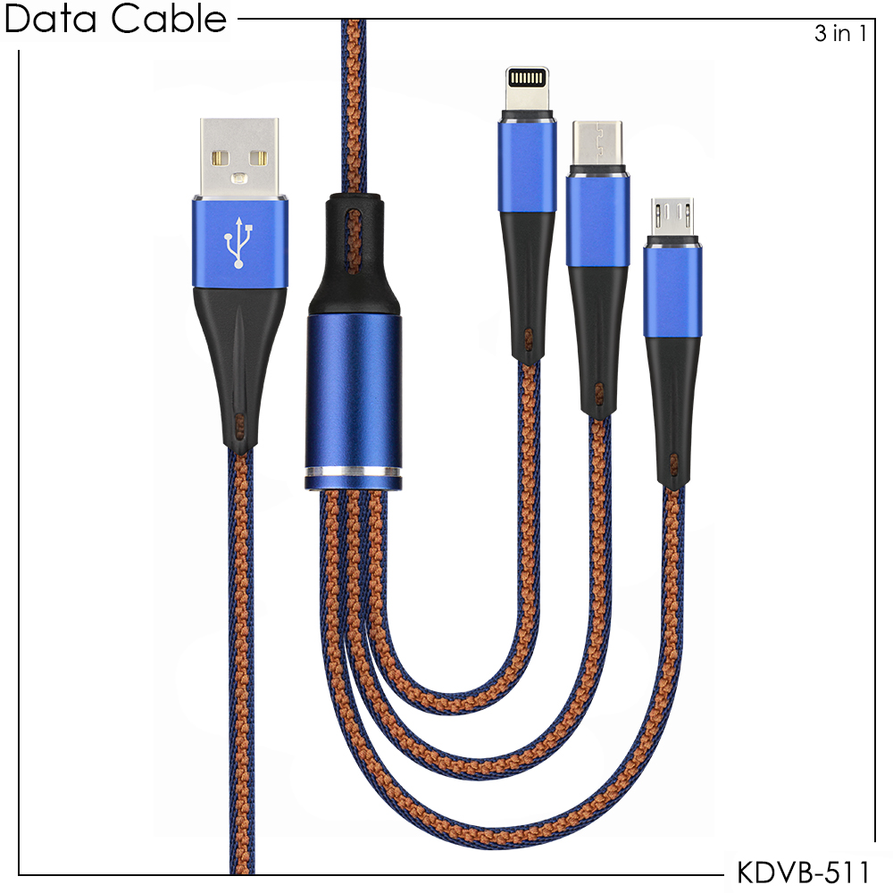 Kabel Data Vanvo KDVB-511 3in1 Connector